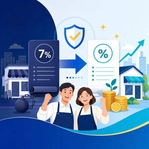 소상공인 대환대출: 7% 고금리를 4.5% 저금리로 대환하는 방법